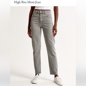 A&F High Rise Mom Jean (Grey)